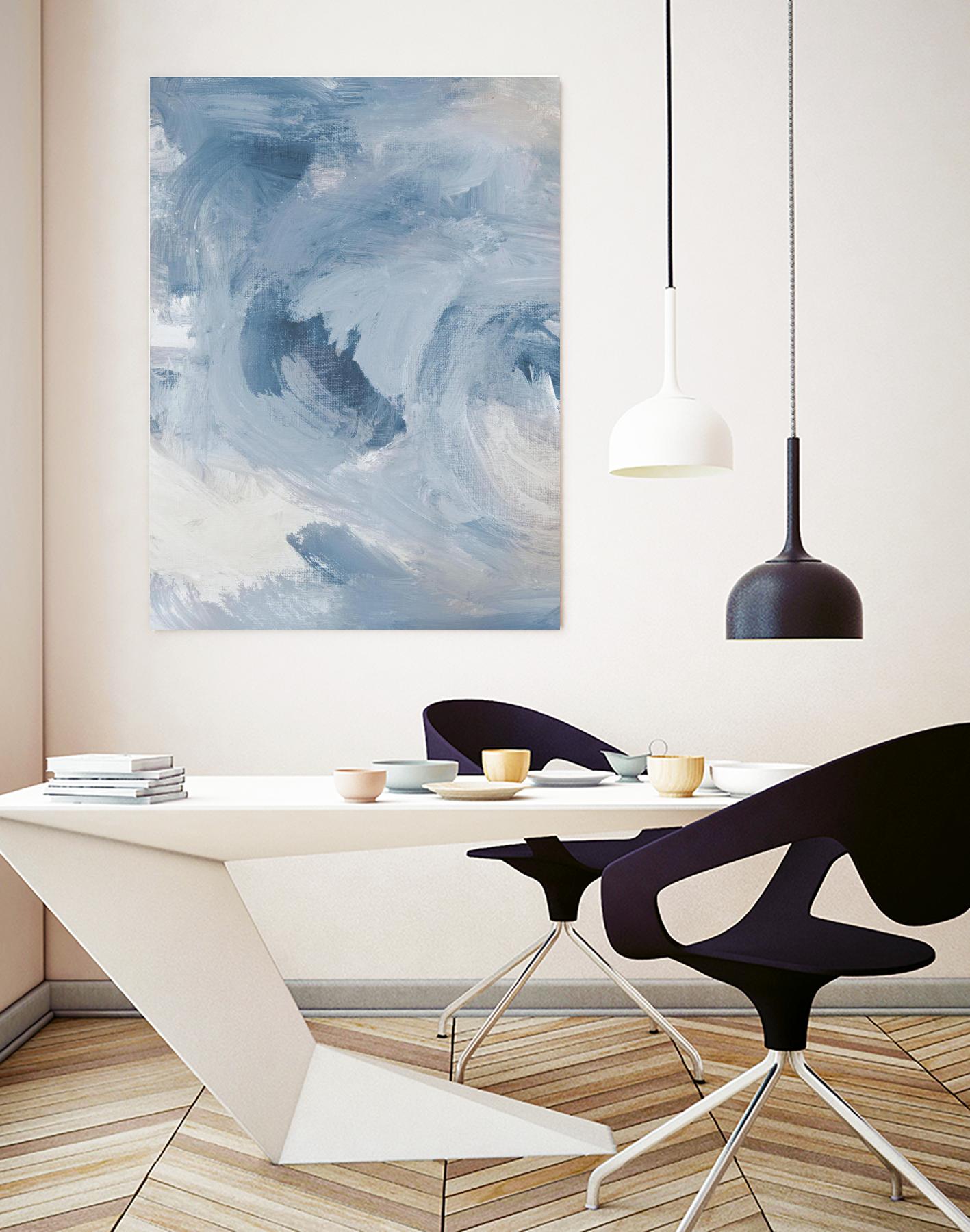 Blue Cloudy Dreams I by Lanie Loreth on GIANT ART - abstract 