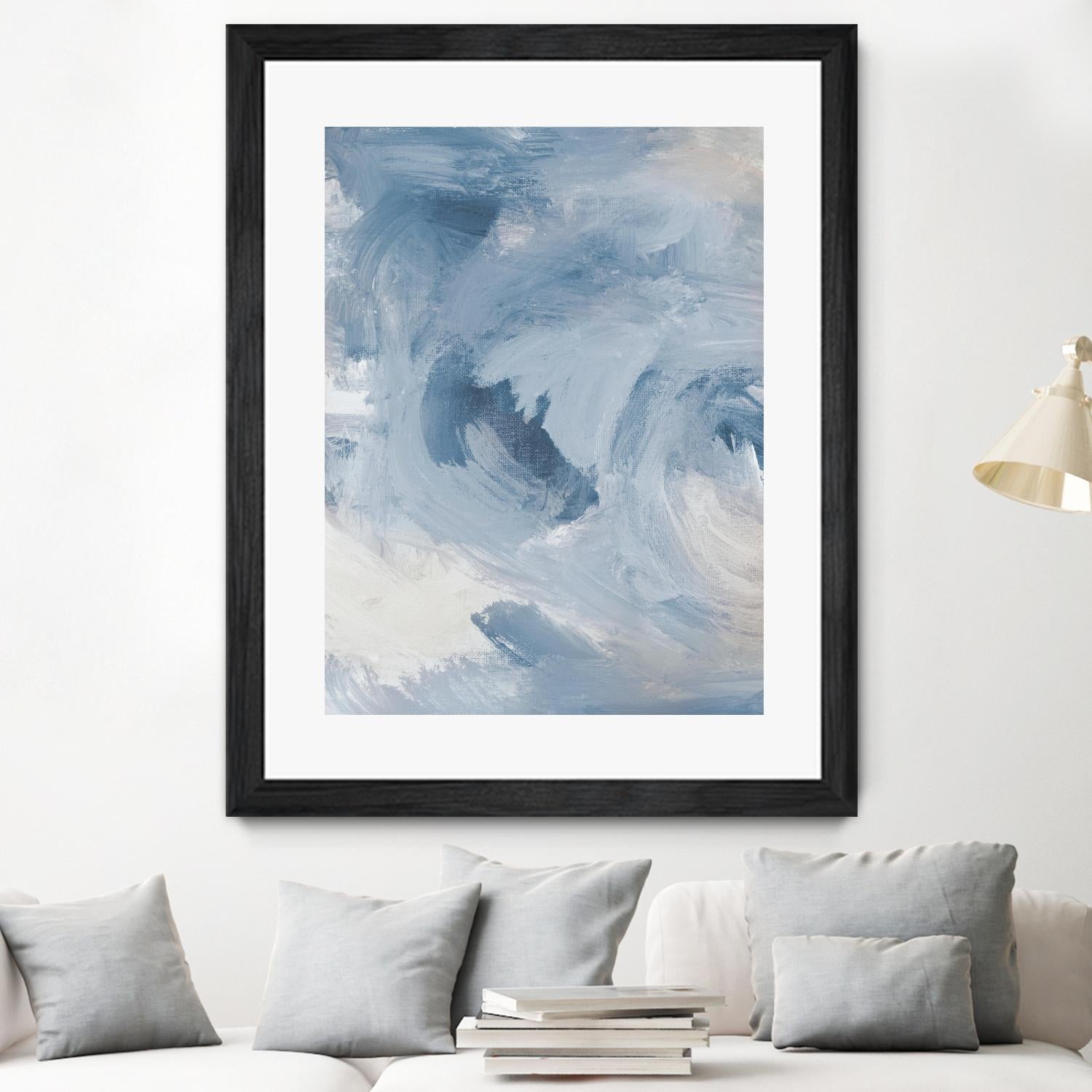 Blue Cloudy Dreams I by Lanie Loreth on GIANT ART - abstract 