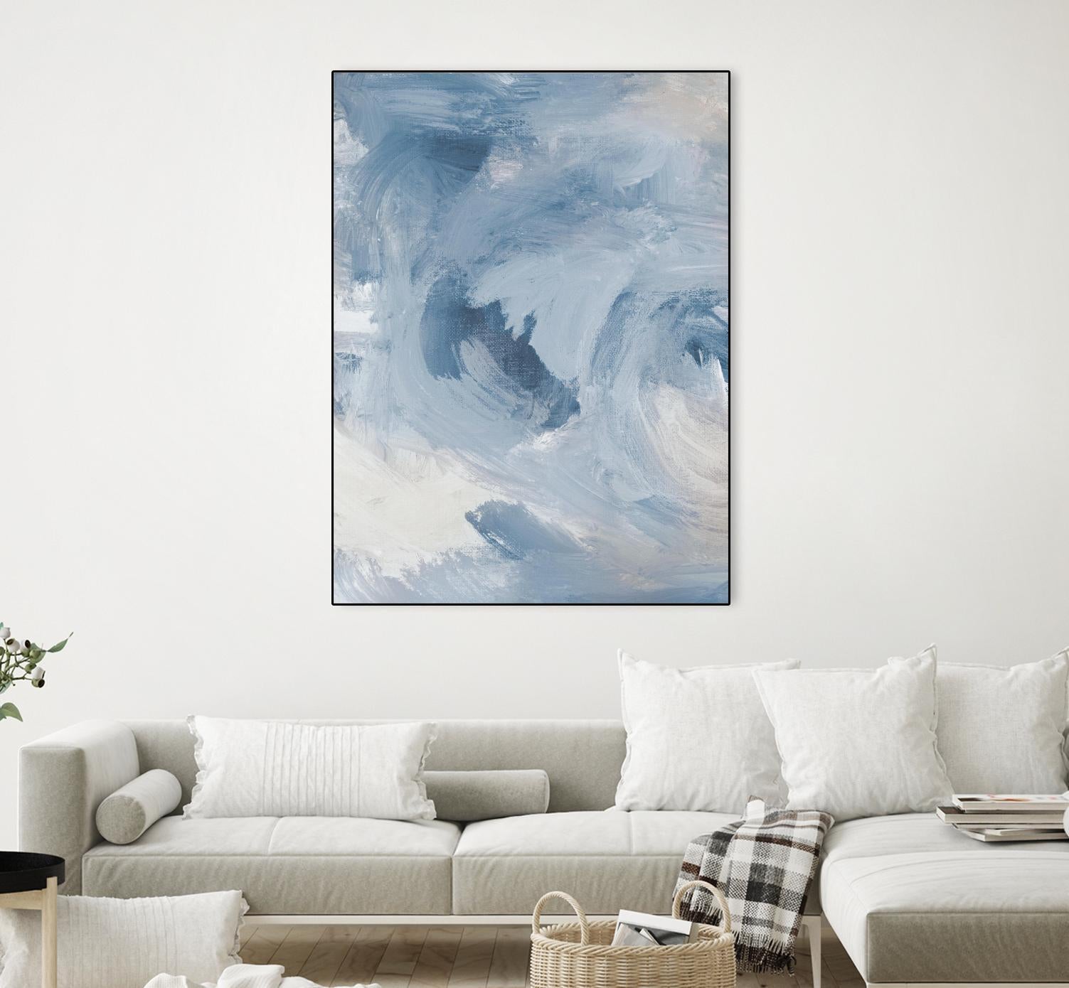 Blue Cloudy Dreams I by Lanie Loreth on GIANT ART - abstract 