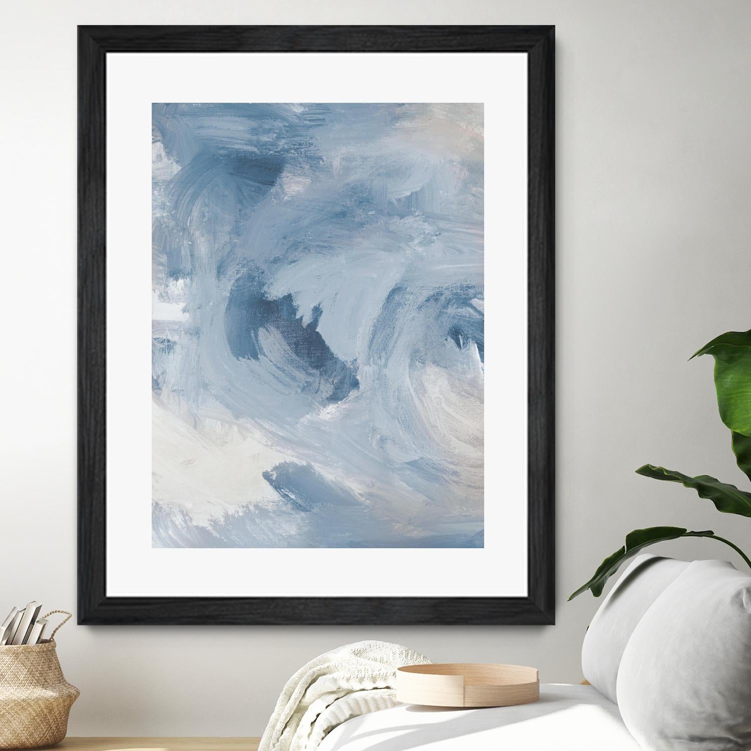 Blue Cloudy Dreams I by Lanie Loreth on GIANT ART - abstract 