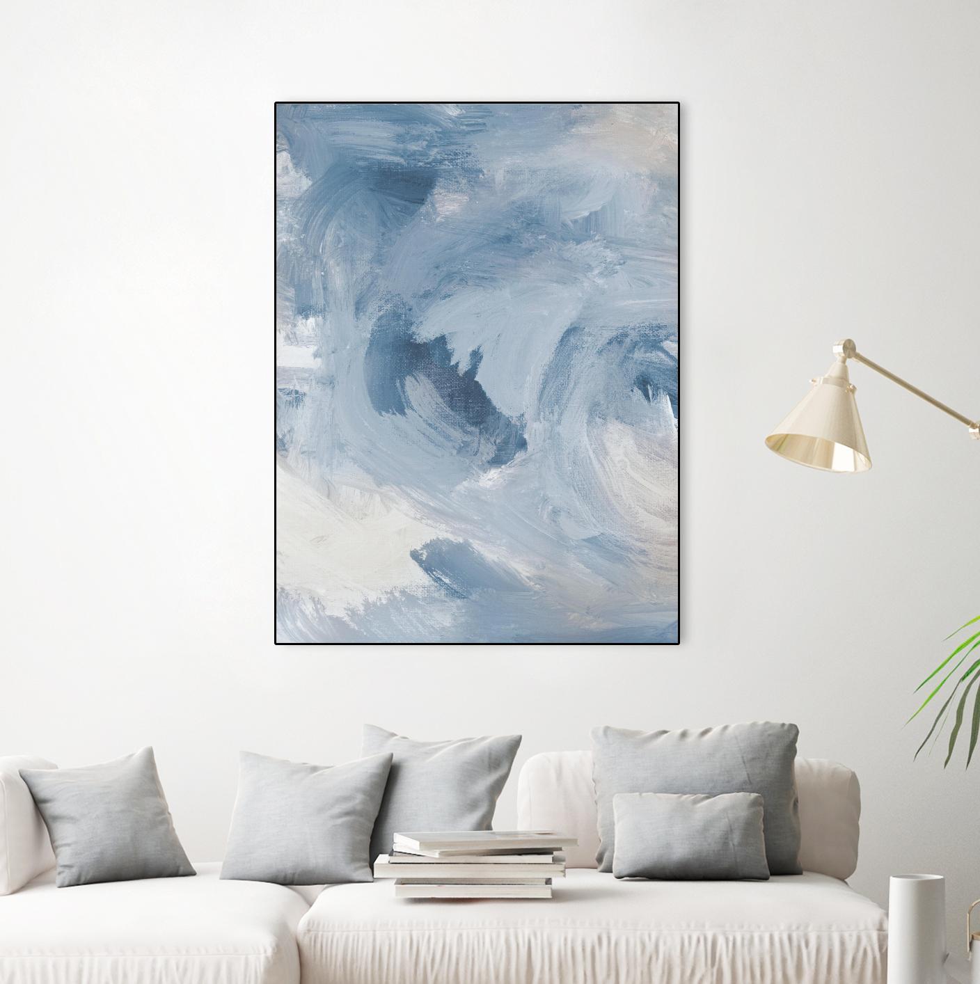 Blue Cloudy Dreams I by Lanie Loreth on GIANT ART - abstract 