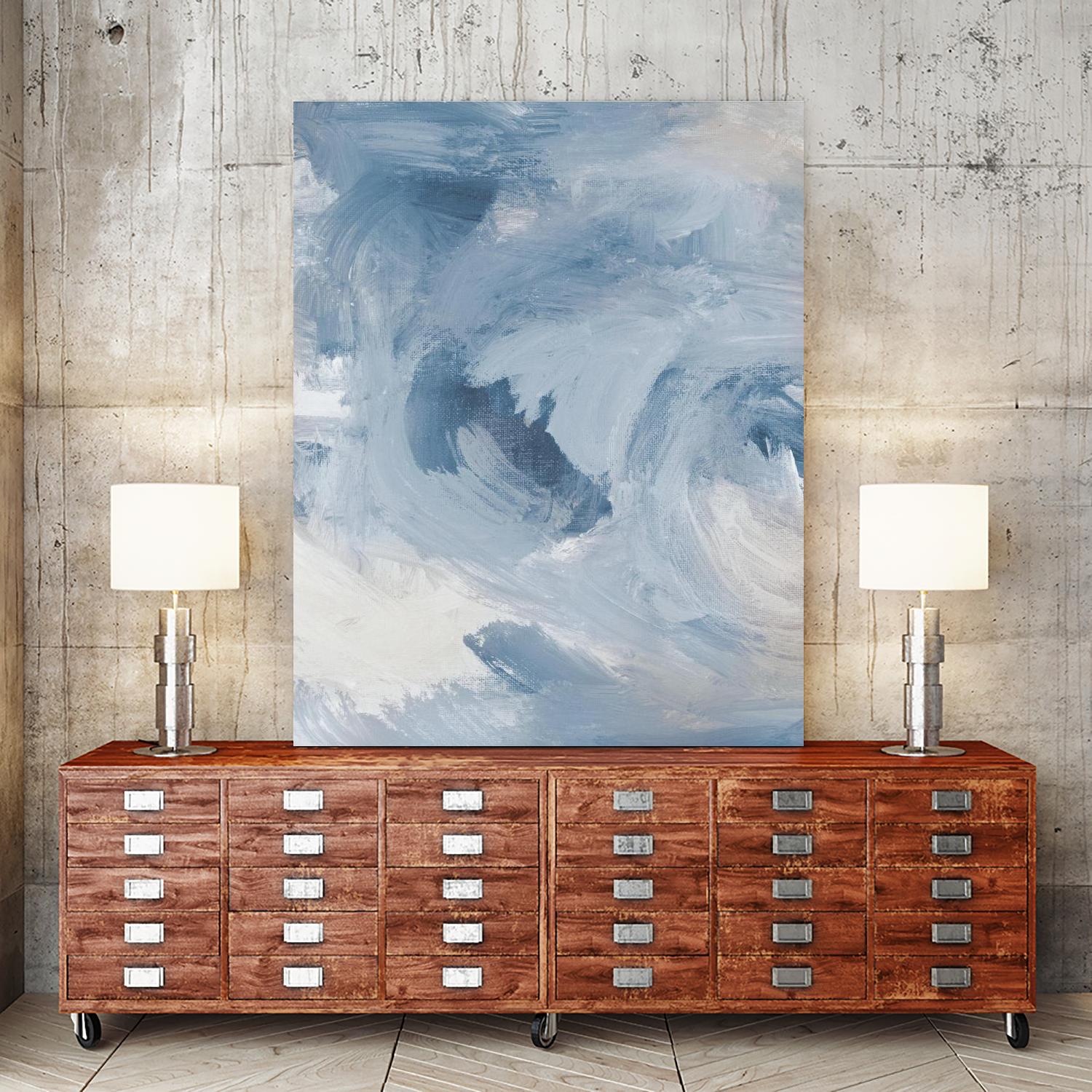 Blue Cloudy Dreams I by Lanie Loreth on GIANT ART - abstract 