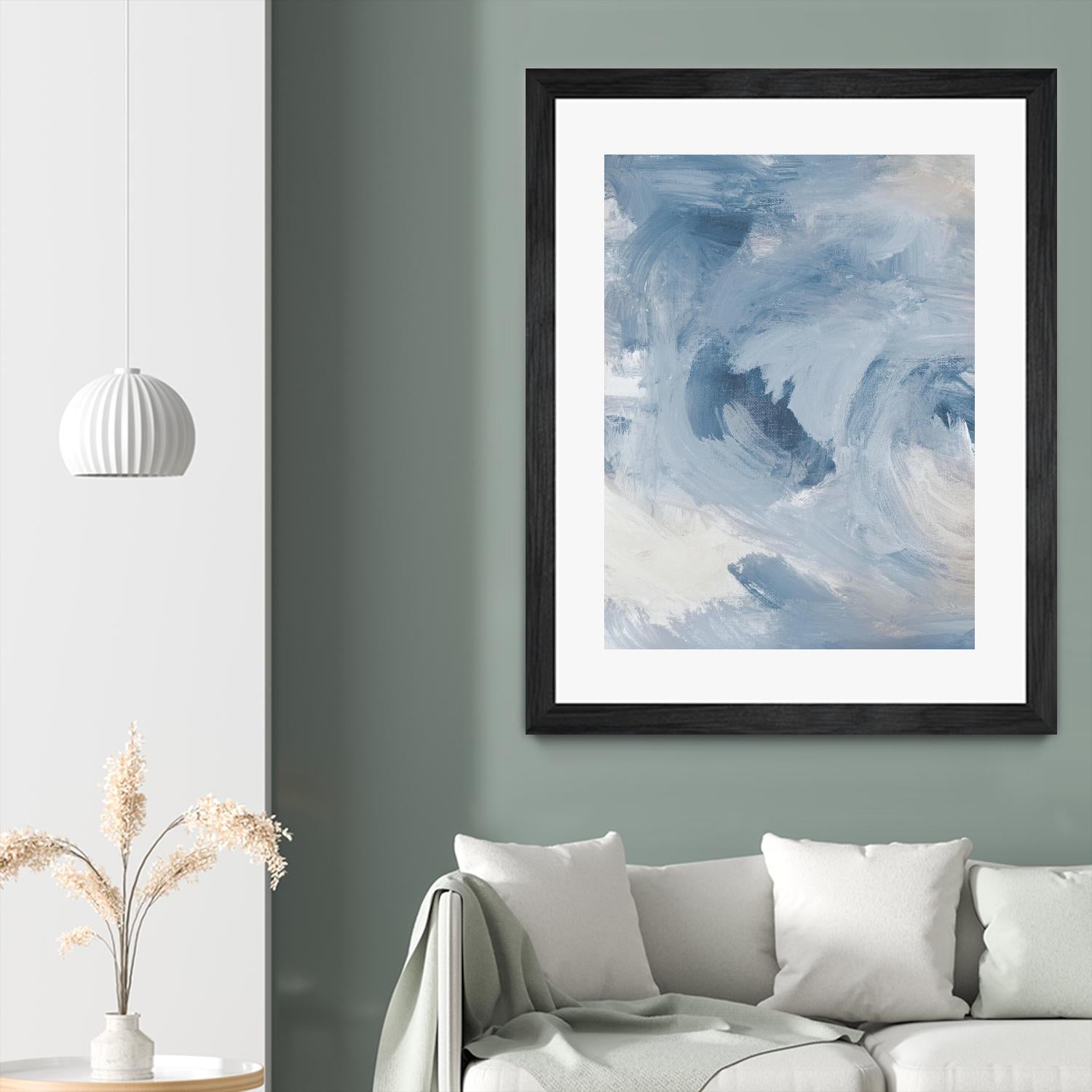 Blue Cloudy Dreams I by Lanie Loreth on GIANT ART - abstract 