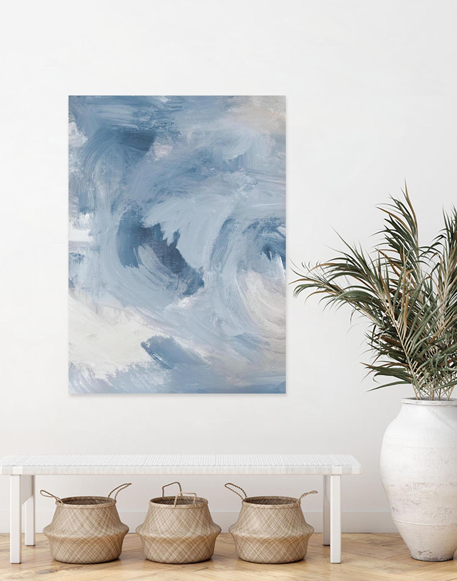 Blue Cloudy Dreams I by Lanie Loreth on GIANT ART - abstract 