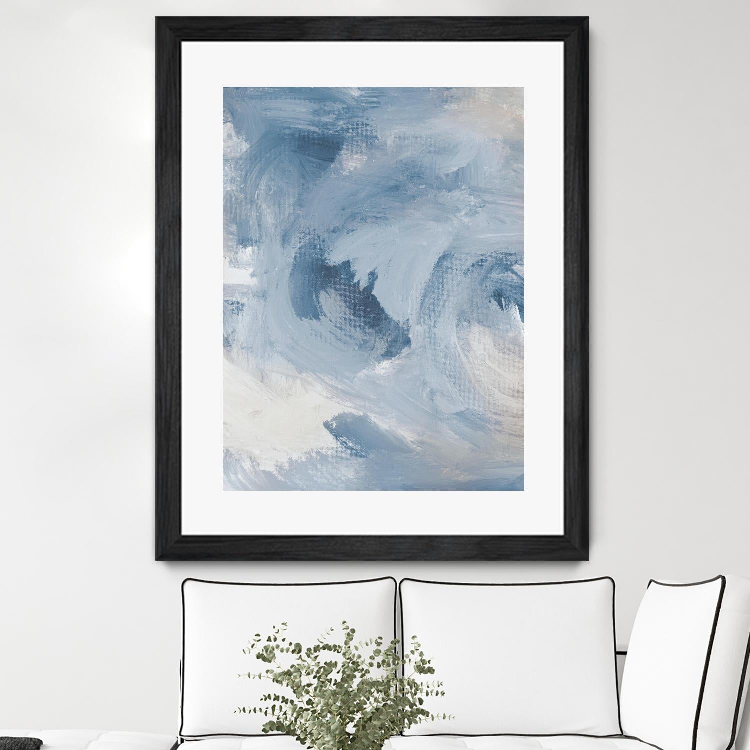 Blue Cloudy Dreams I by Lanie Loreth on GIANT ART - abstract 