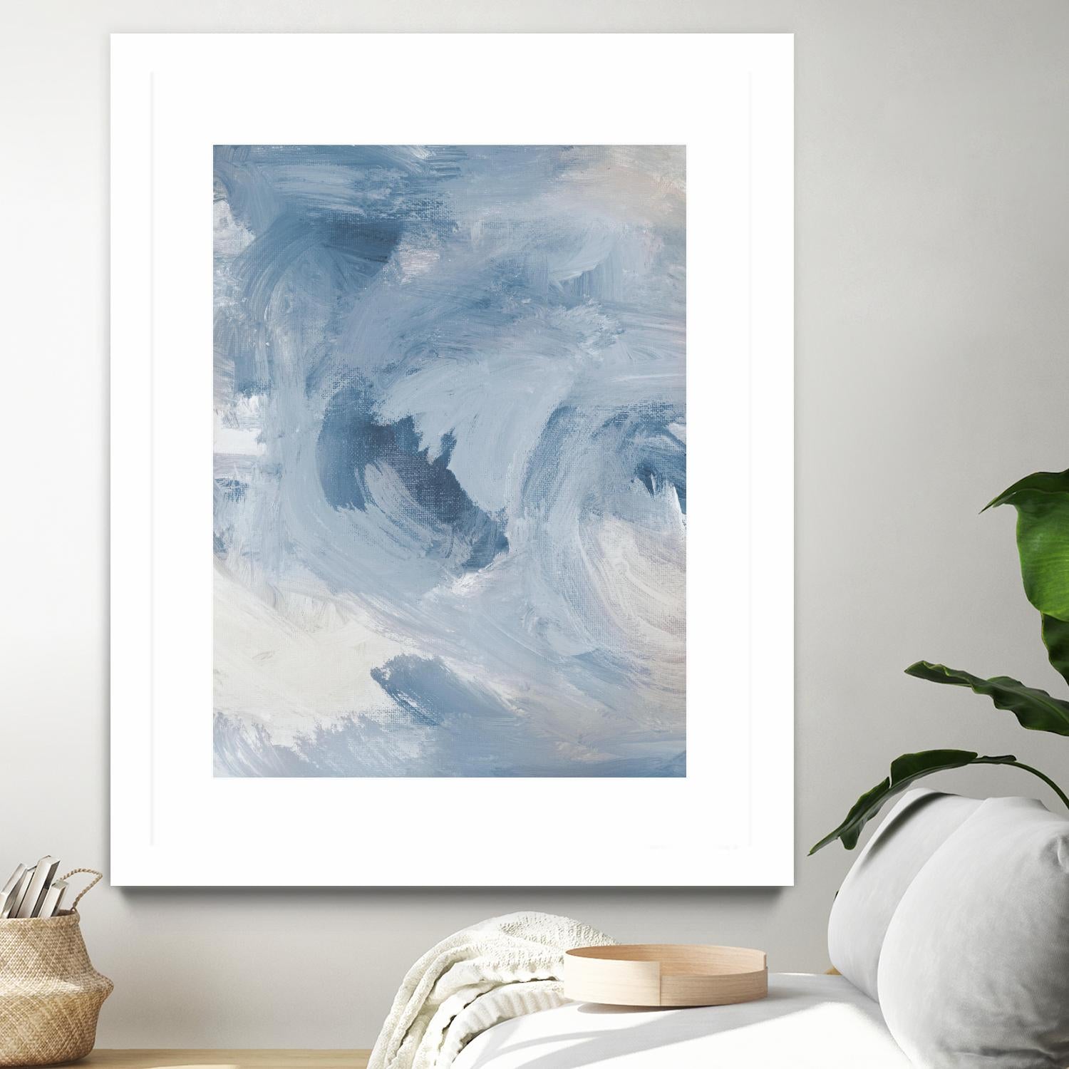 Blue Cloudy Dreams I by Lanie Loreth on GIANT ART - abstract 