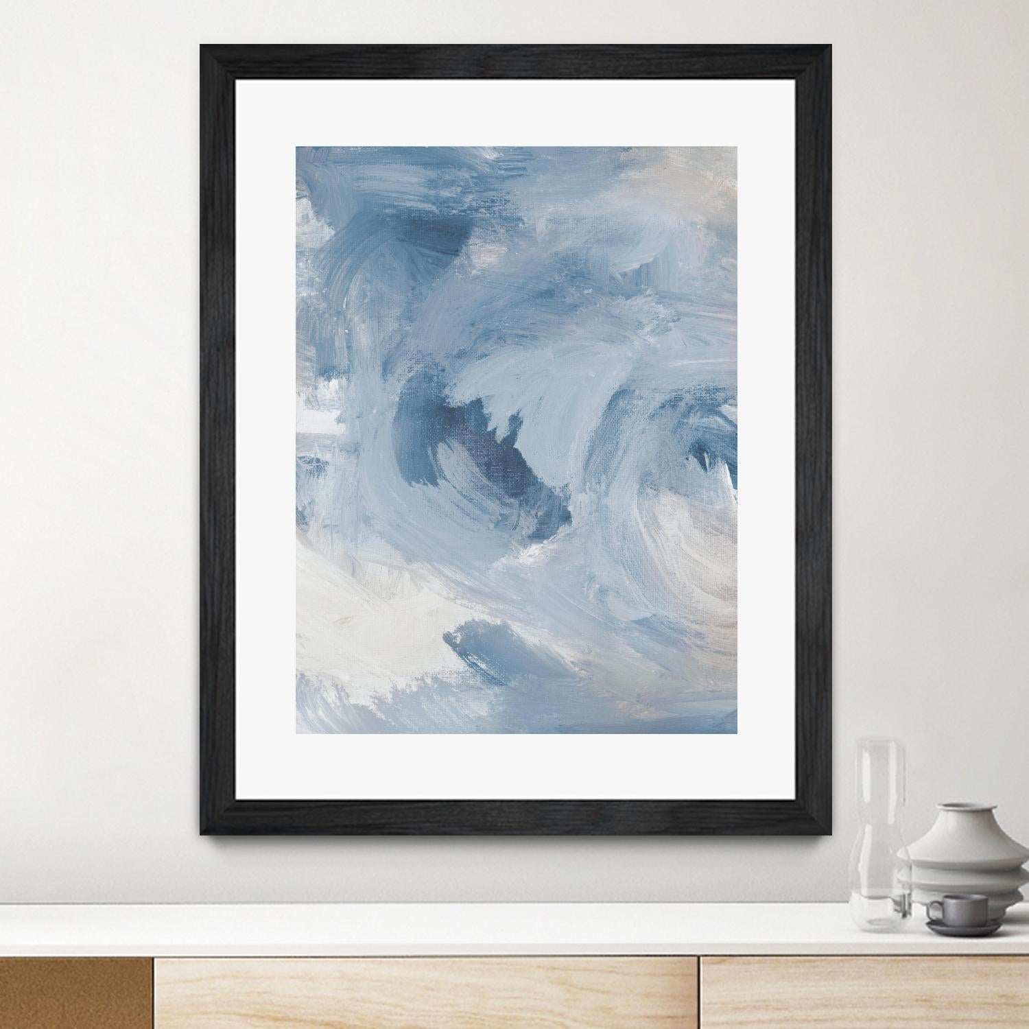 Blue Cloudy Dreams I by Lanie Loreth on GIANT ART - abstract 