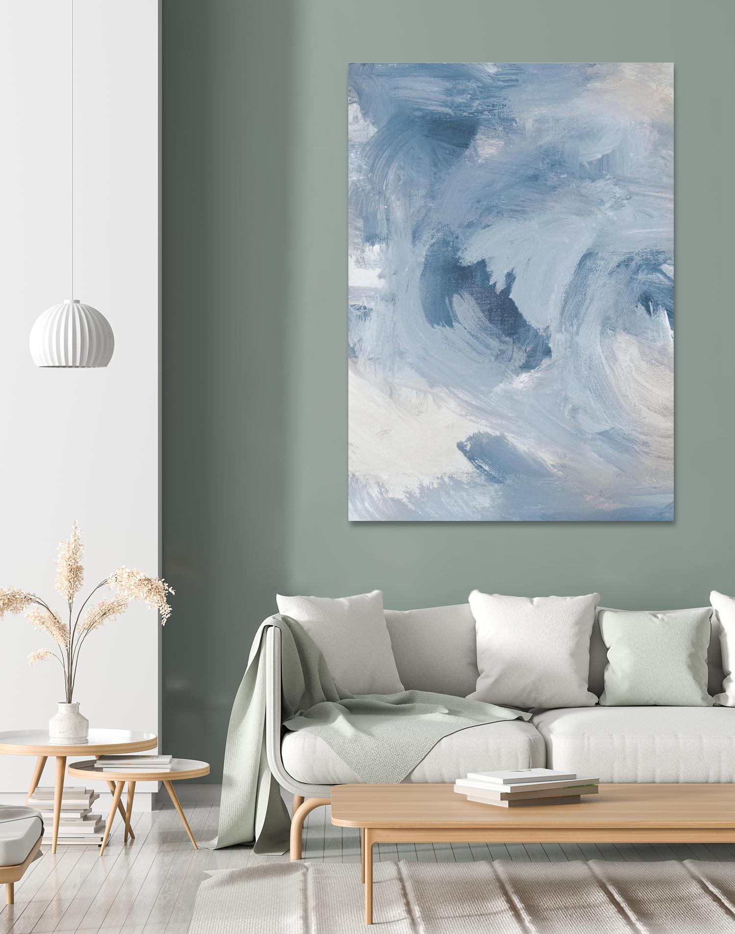 Blue Cloudy Dreams I by Lanie Loreth on GIANT ART - abstract 