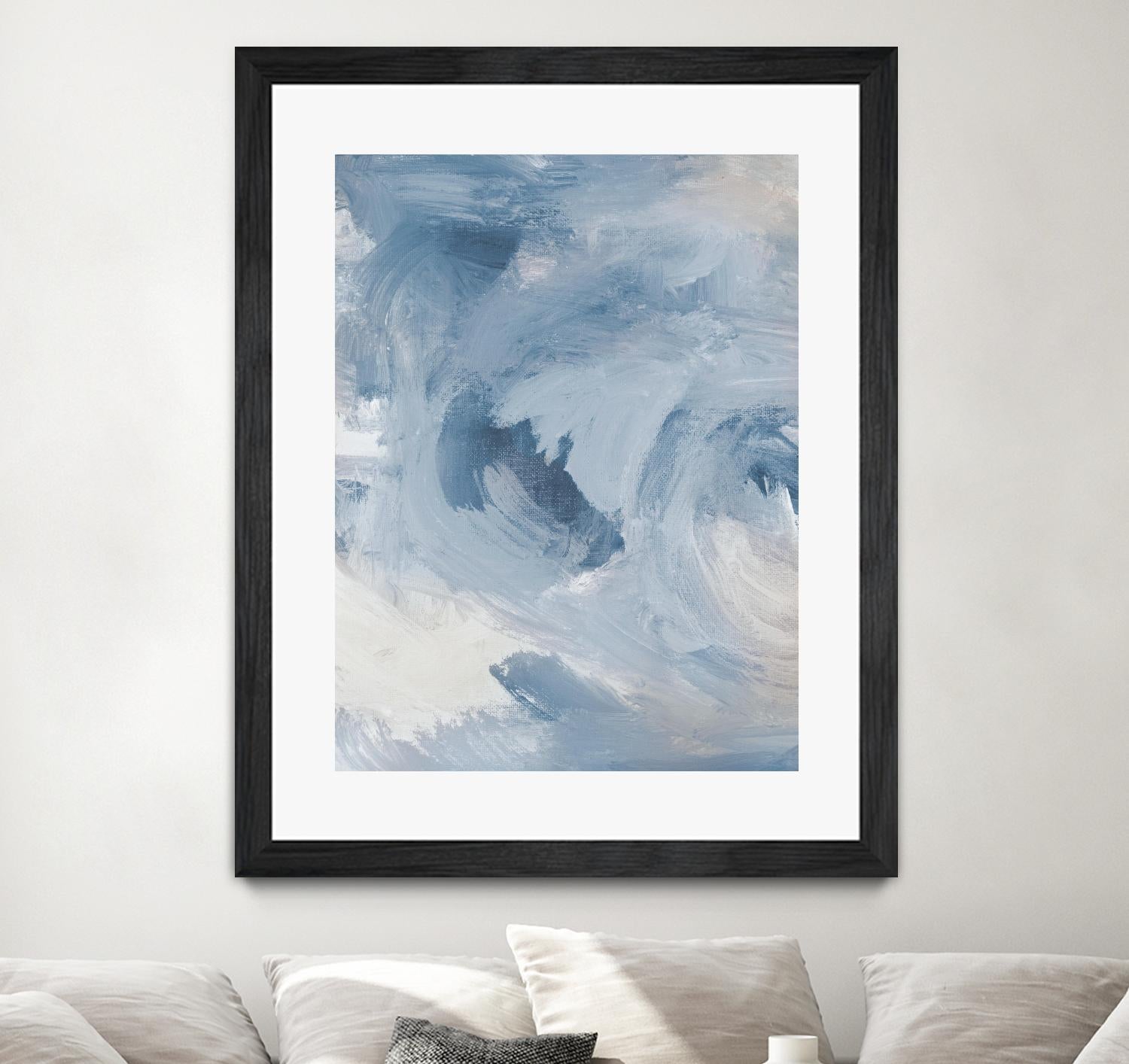 Blue Cloudy Dreams I by Lanie Loreth on GIANT ART - abstract 