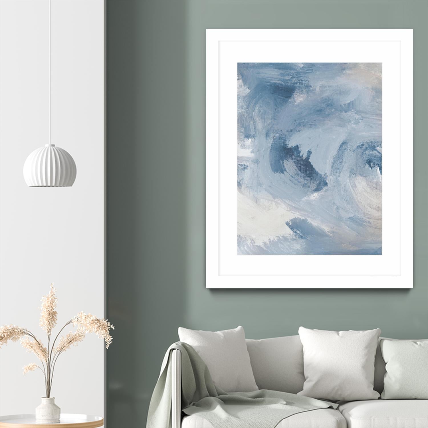Blue Cloudy Dreams I by Lanie Loreth on GIANT ART - abstract 