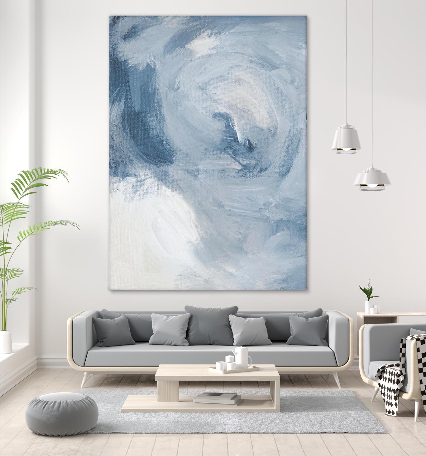 Blue Cloudy Dreams II by Lanie Loreth on GIANT ART - abstract 
