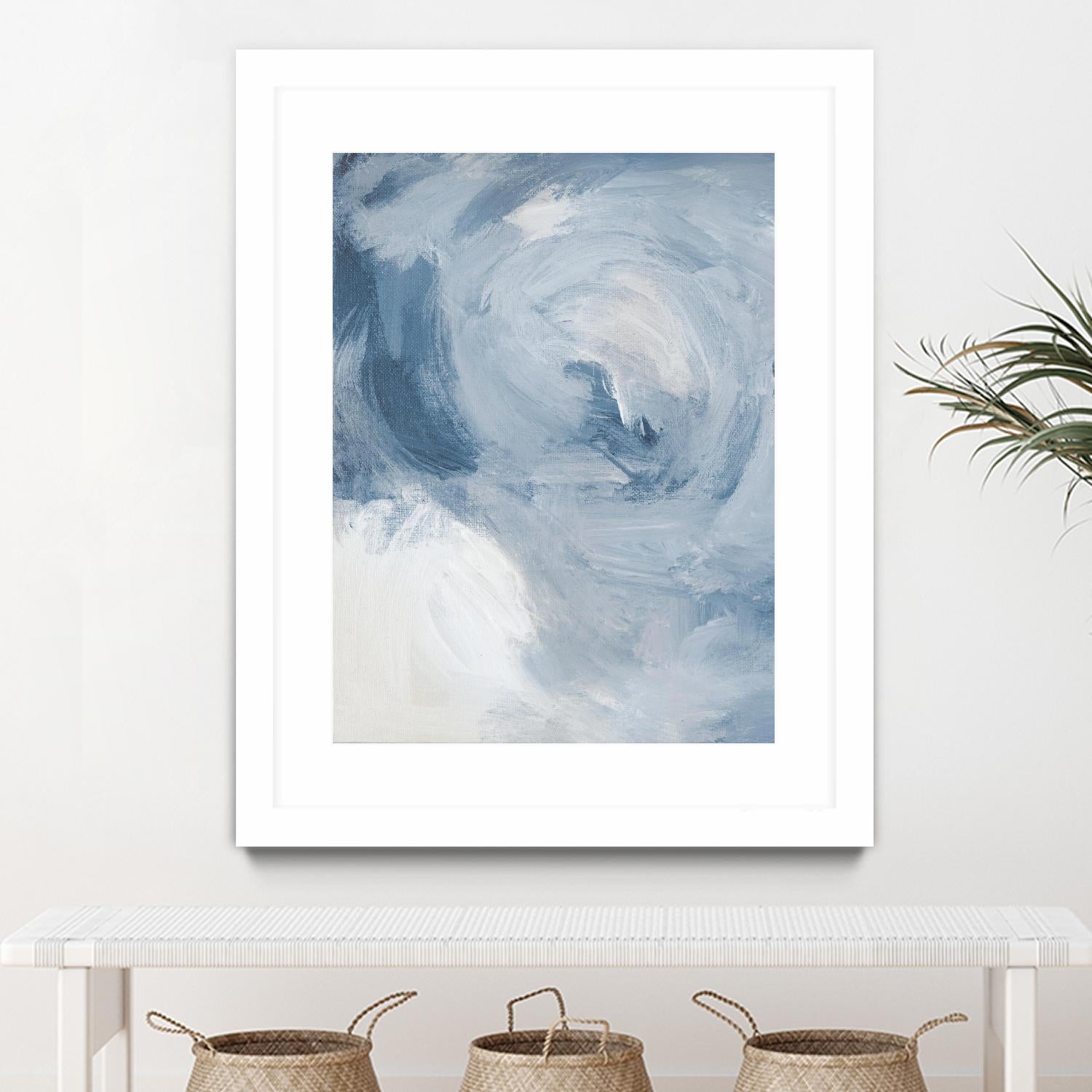 Blue Cloudy Dreams II by Lanie Loreth on GIANT ART - abstract 