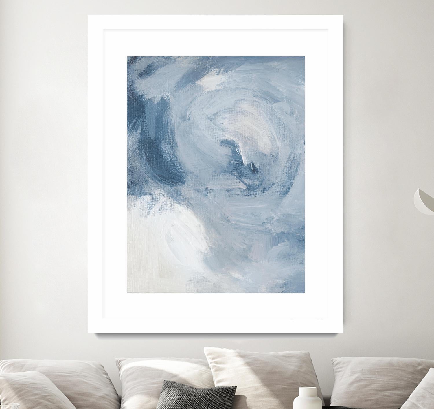 Blue Cloudy Dreams II by Lanie Loreth on GIANT ART - abstract 