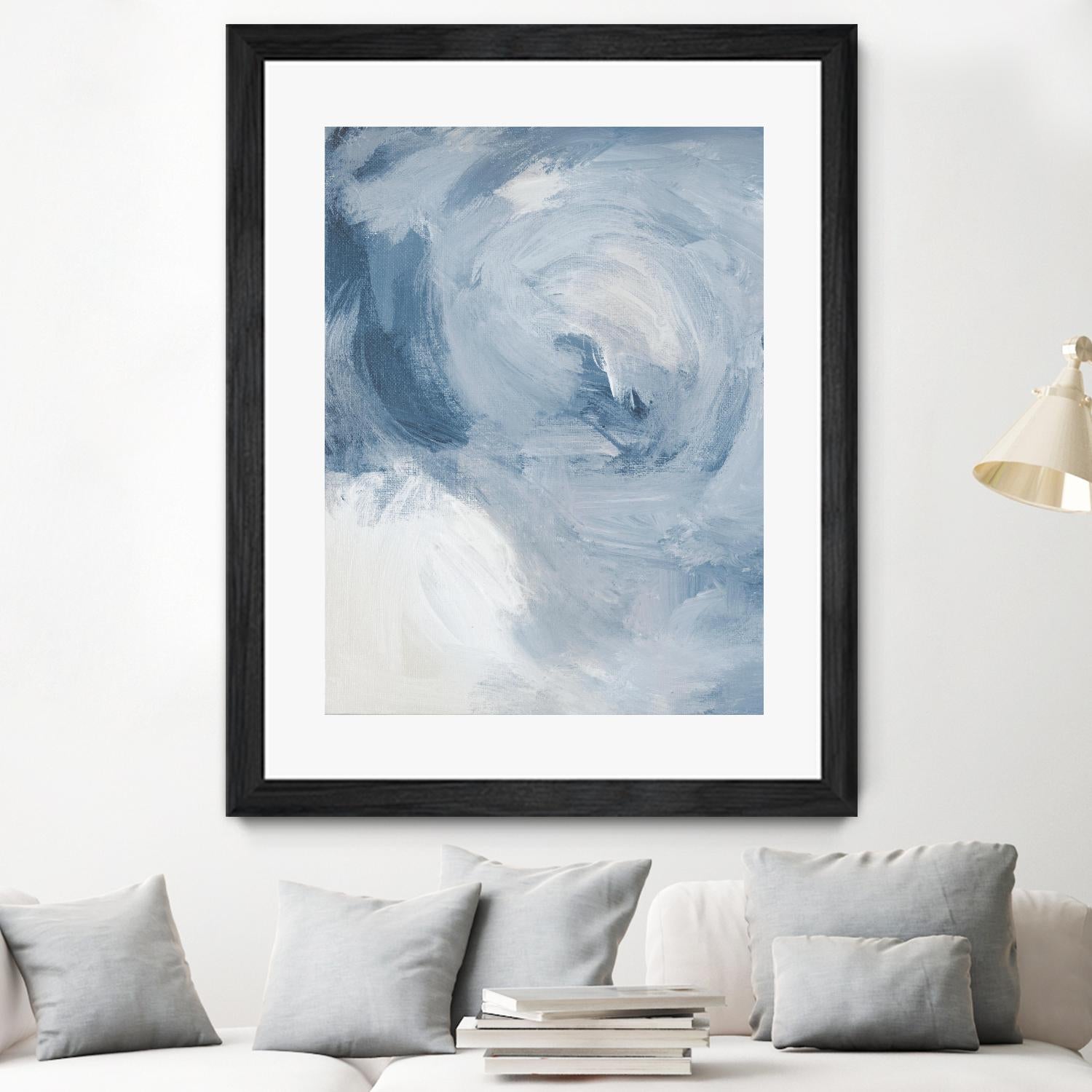Blue Cloudy Dreams II by Lanie Loreth on GIANT ART - abstract 