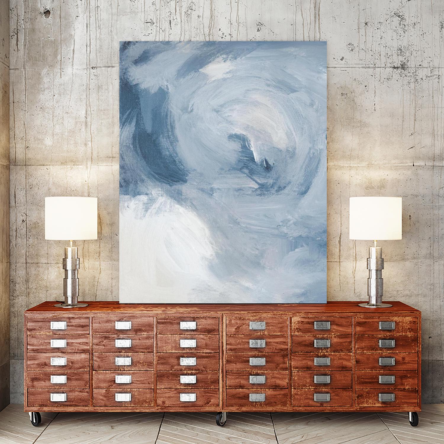 Blue Cloudy Dreams II by Lanie Loreth on GIANT ART - abstract 