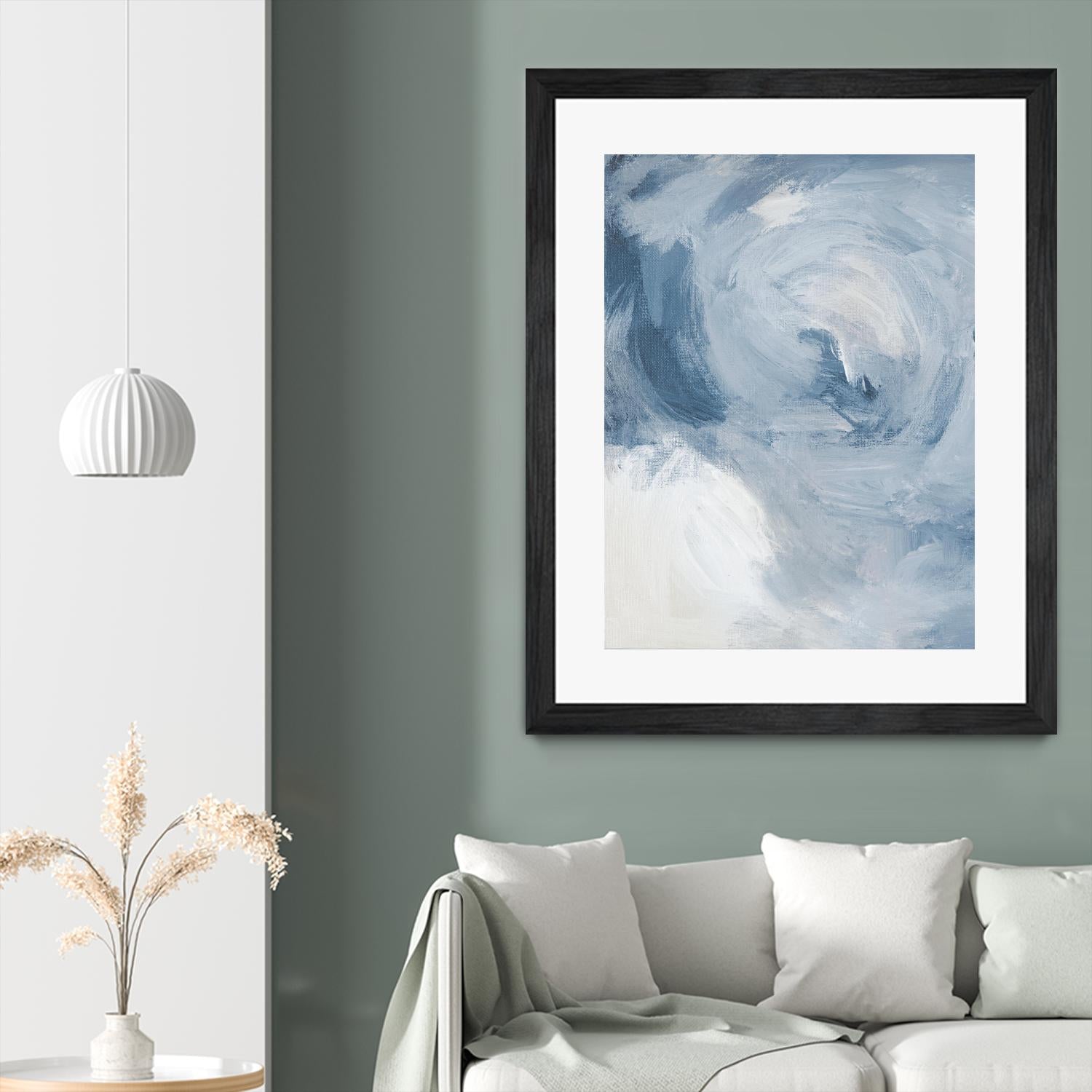 Blue Cloudy Dreams II by Lanie Loreth on GIANT ART - abstract 