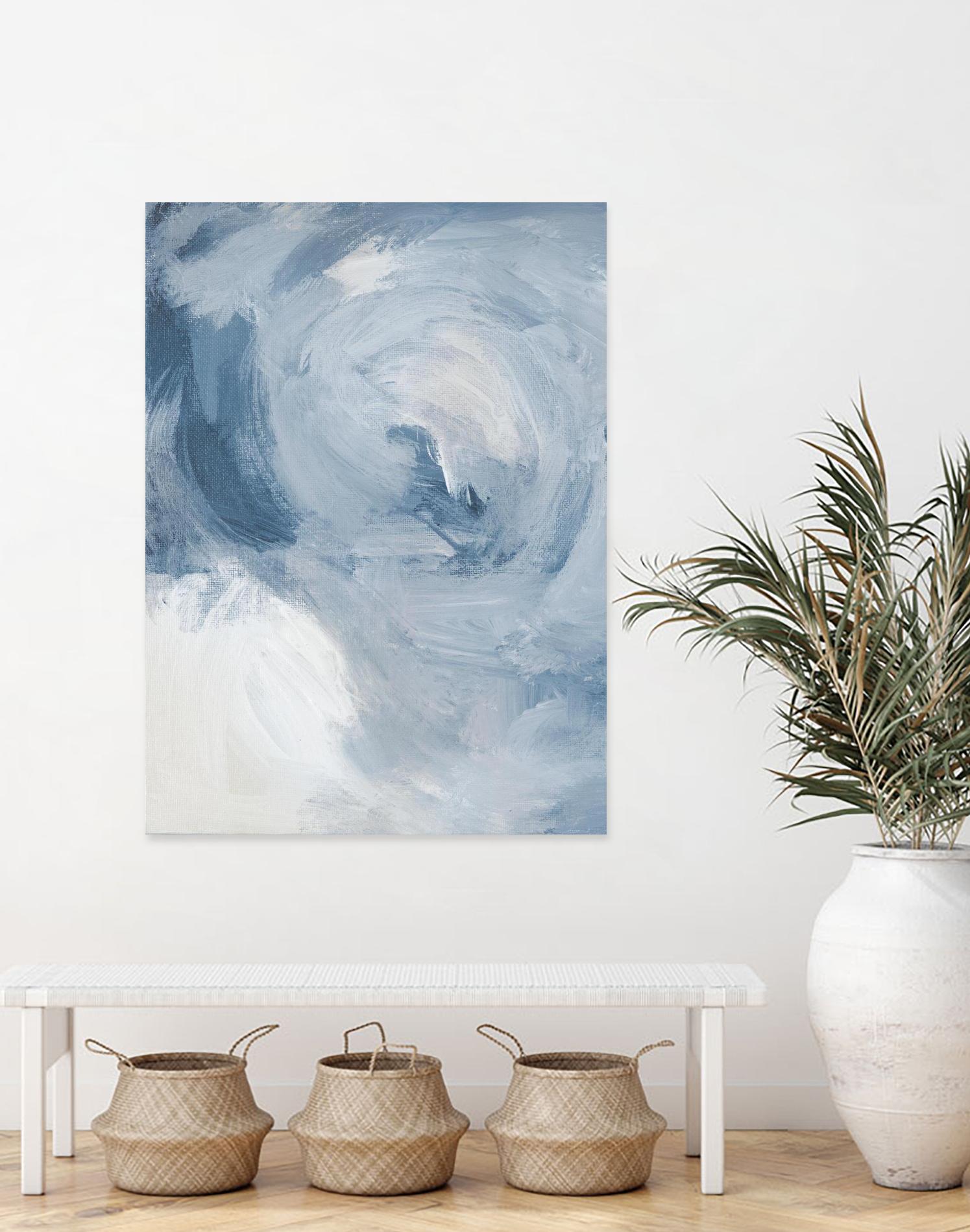 Blue Cloudy Dreams II by Lanie Loreth on GIANT ART - abstract 