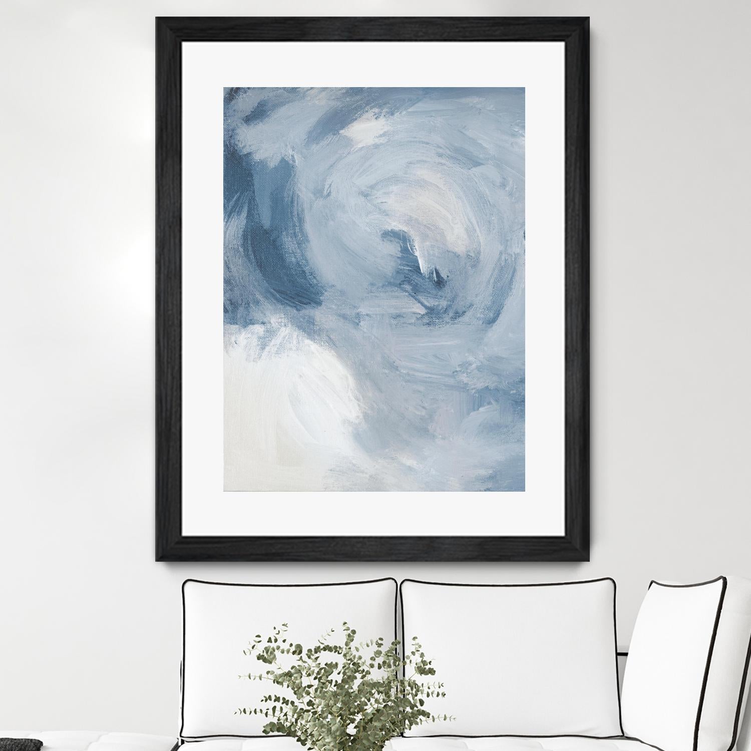 Blue Cloudy Dreams II by Lanie Loreth on GIANT ART - abstract 