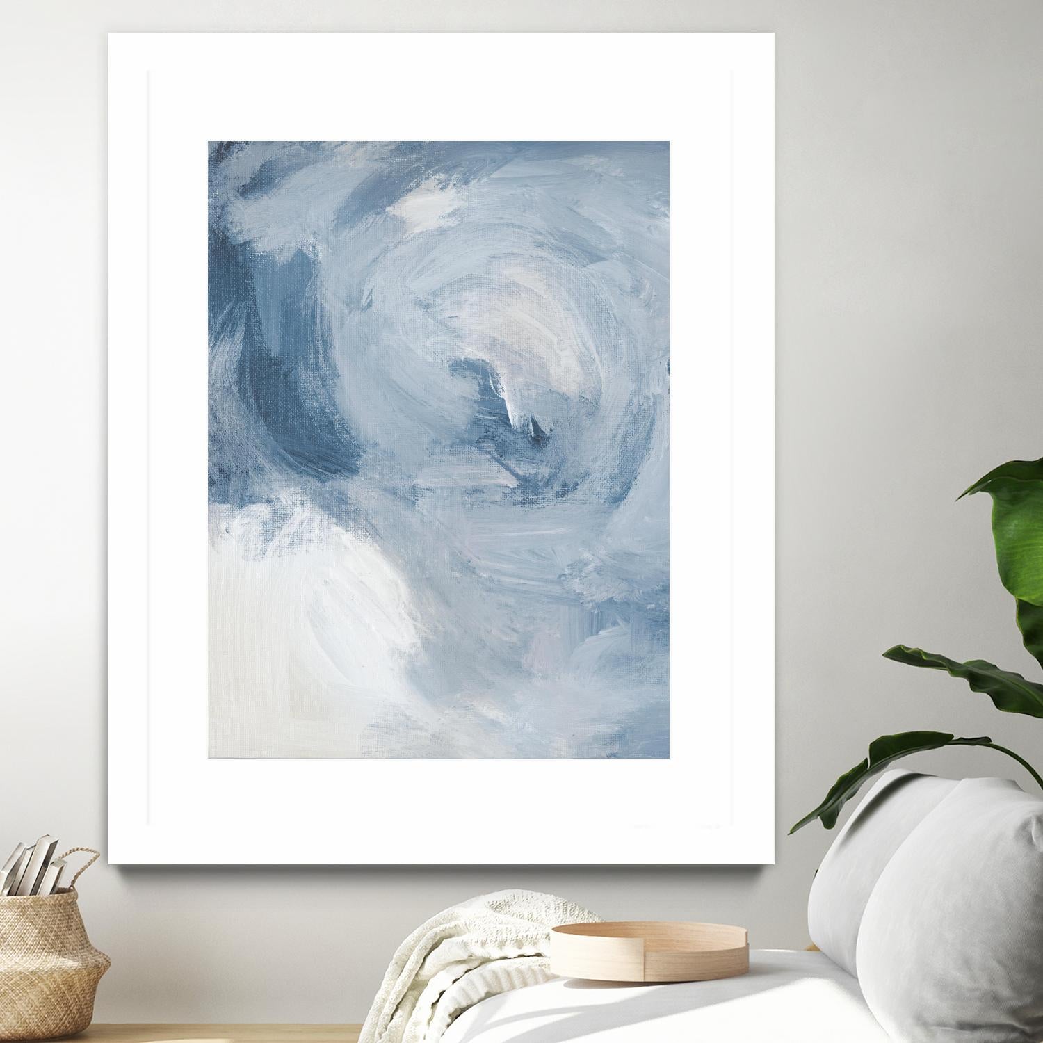 Blue Cloudy Dreams II by Lanie Loreth on GIANT ART - abstract 