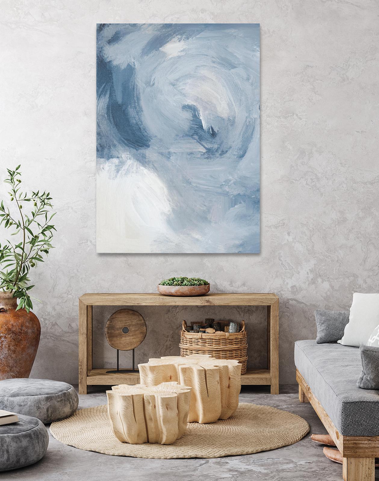 Blue Cloudy Dreams II by Lanie Loreth on GIANT ART - abstract 