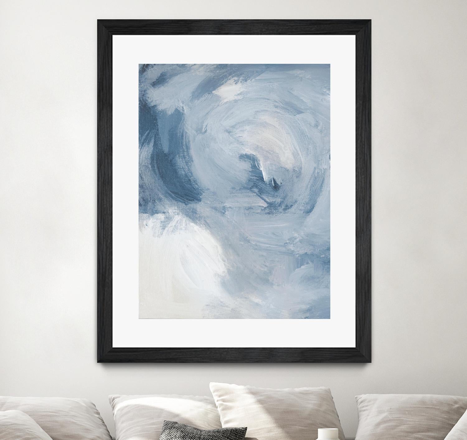 Blue Cloudy Dreams II by Lanie Loreth on GIANT ART - abstract 
