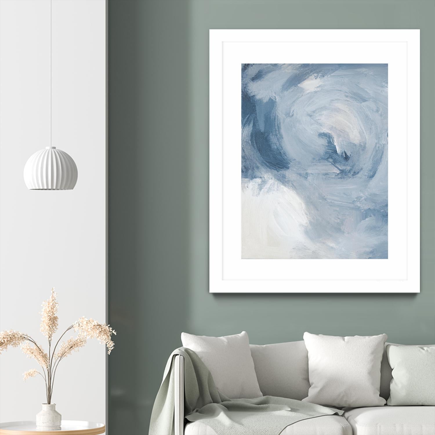 Blue Cloudy Dreams II by Lanie Loreth on GIANT ART - abstract 
