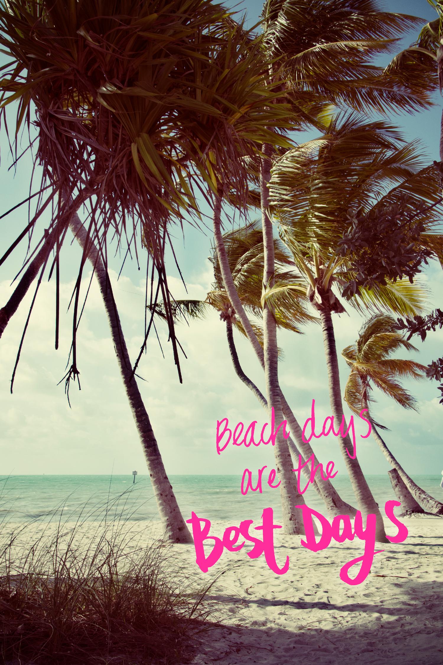 Best Beach Days by Debbie O'dell on GIANT ART - coastal typography