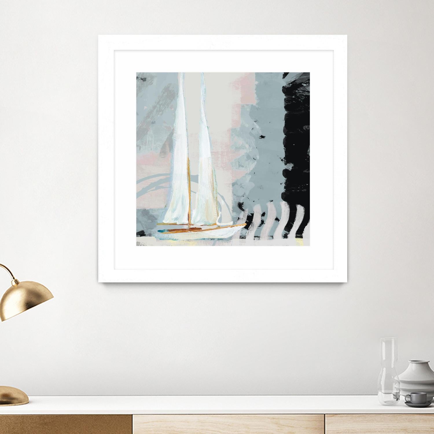 Boat Sailing II by Dan Meneely on GIANT ART - coastal 
