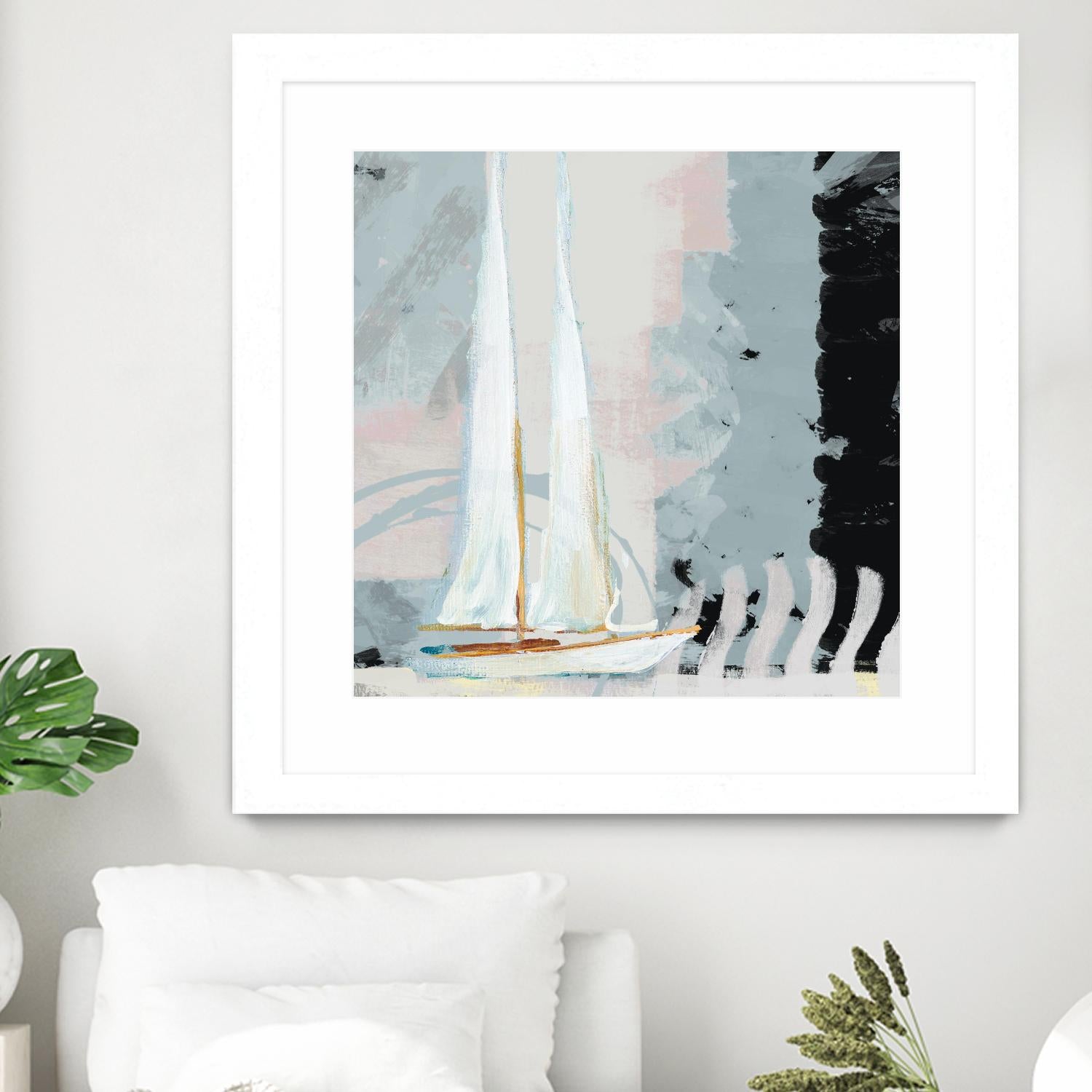 Boat Sailing II by Dan Meneely on GIANT ART - coastal 