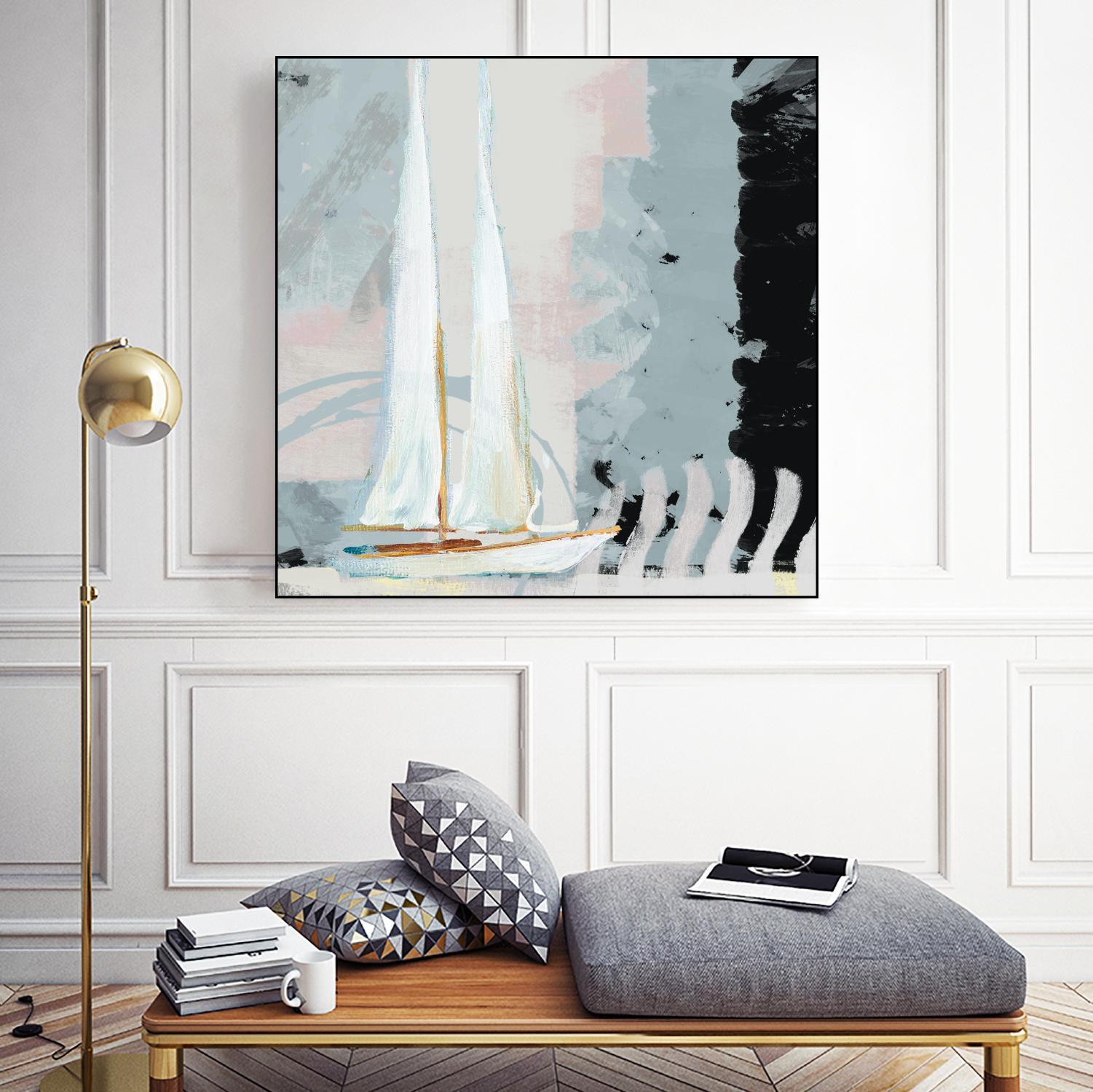 Boat Sailing II by Dan Meneely on GIANT ART - coastal 