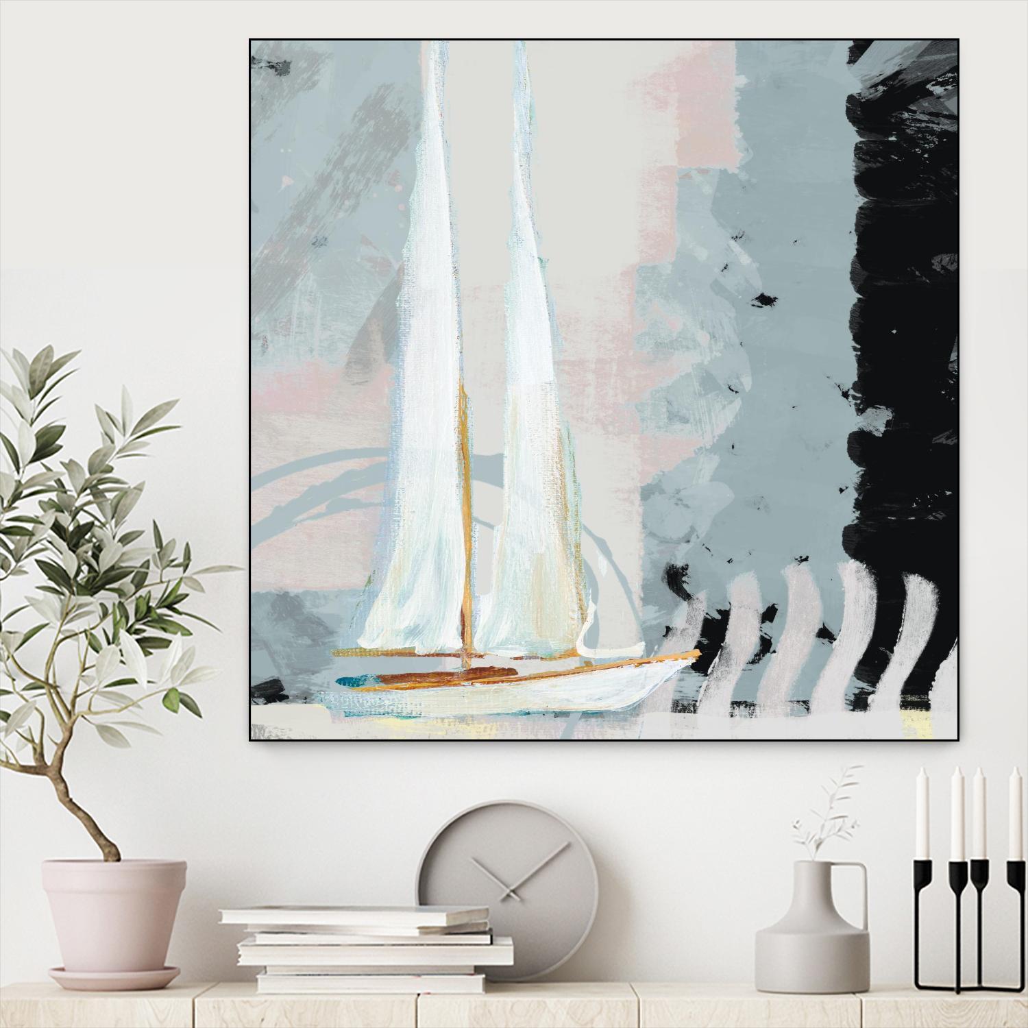 Boat Sailing II by Dan Meneely on GIANT ART - coastal 