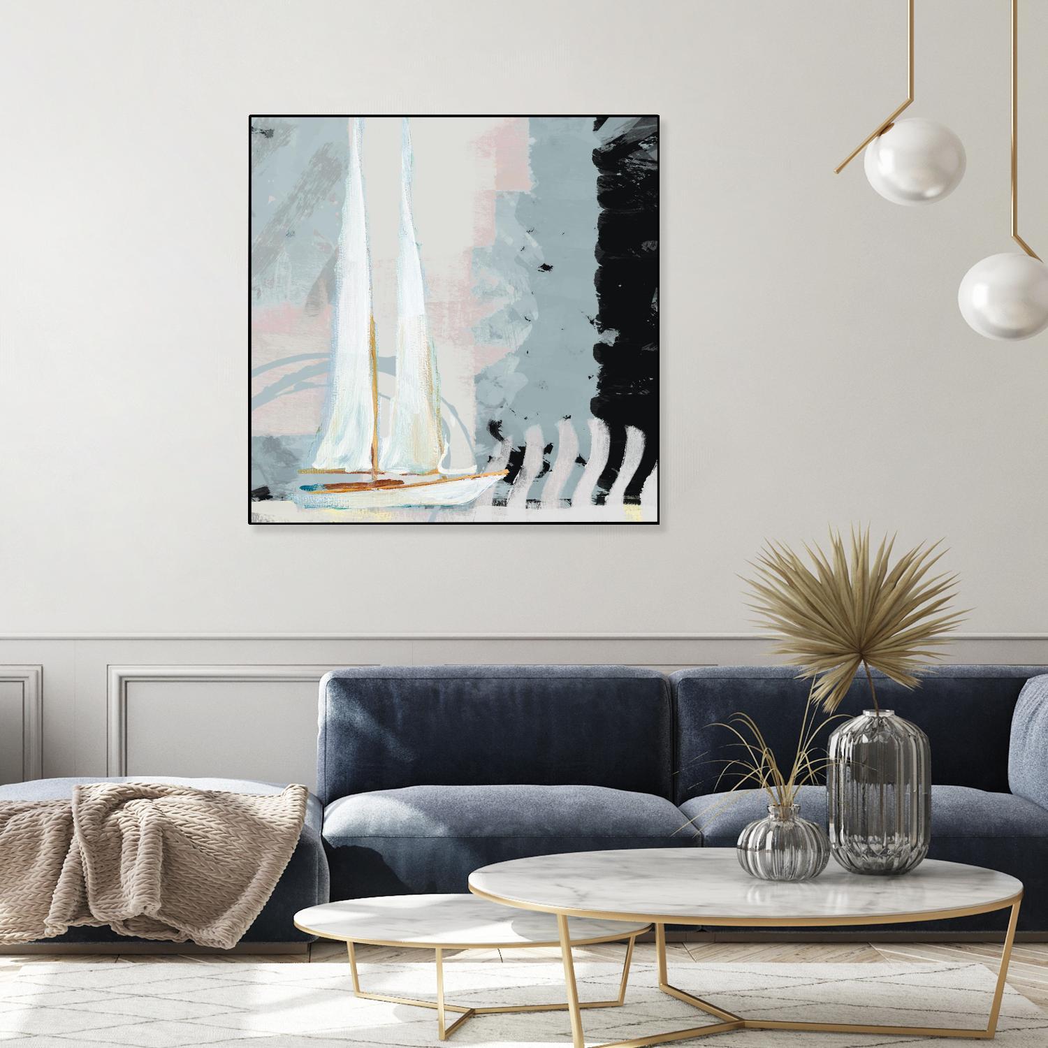 Boat Sailing II by Dan Meneely on GIANT ART - coastal 