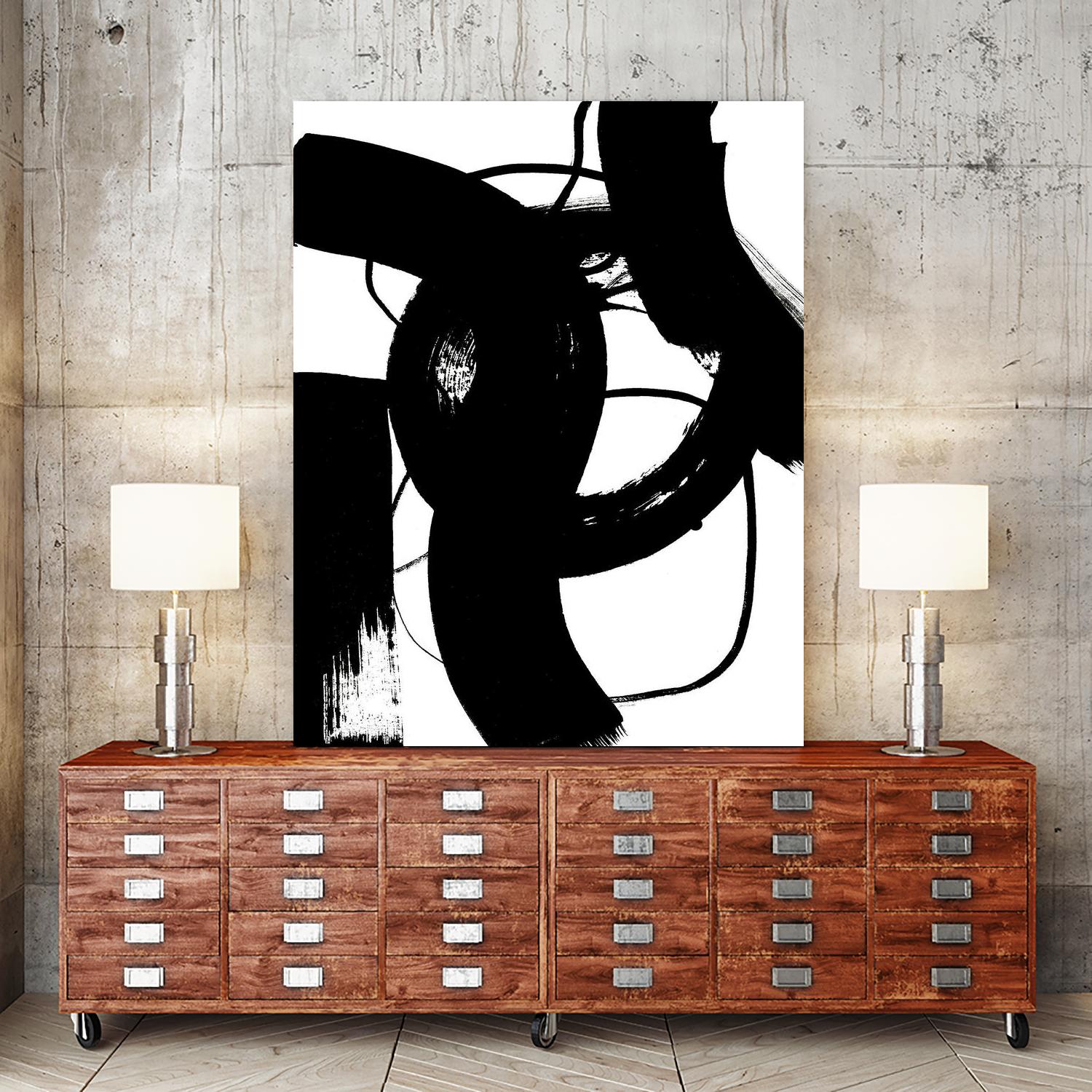 BlackThoroughfares II by Lanie Loreth on GIANT ART - white black & white 