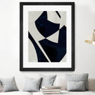 Black Machine I by Dan Meneely on GIANT ART - blue shapes 