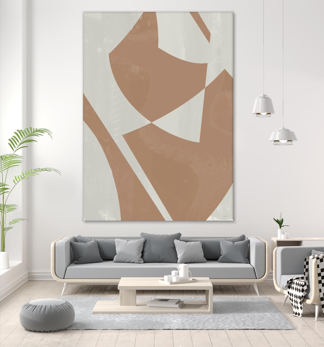 Beige Machine Abstract by Dan Meneely on GIANT ART - beige Abstract