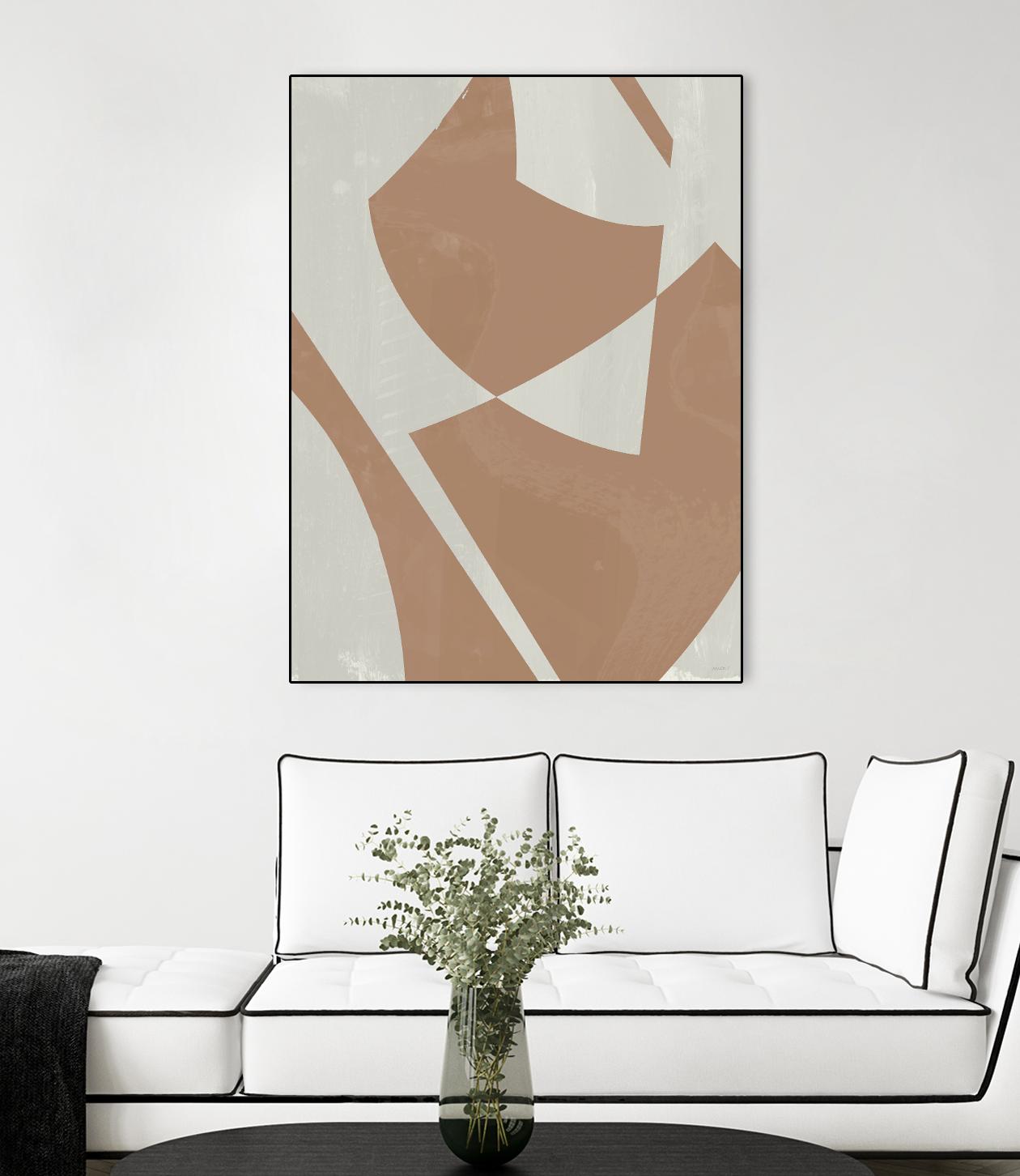 Beige Machine Abstract by Dan Meneely on GIANT ART - beige Abstract