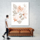 Peach Tranquil Florals II by Lanie Loreth on GIANT ART - peach floral