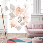Peach Tranquil Florals II by Lanie Loreth on GIANT ART - peach floral