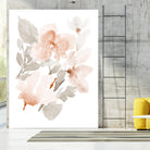 Peach Tranquil Florals II by Lanie Loreth on GIANT ART - peach floral