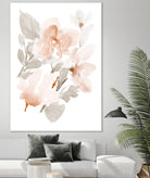 Peach Tranquil Florals II by Lanie Loreth on GIANT ART - peach floral