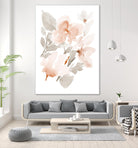 Peach Tranquil Florals II by Lanie Loreth on GIANT ART - peach floral