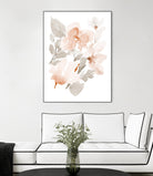 Peach Tranquil Florals II by Lanie Loreth on GIANT ART - peach floral