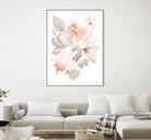 Peach Tranquil Florals II by Lanie Loreth on GIANT ART - peach floral