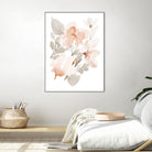Peach Tranquil Florals II by Lanie Loreth on GIANT ART - peach floral