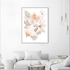 Peach Tranquil Florals II by Lanie Loreth on GIANT ART - peach floral