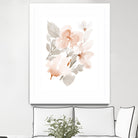 Peach Tranquil Florals II by Lanie Loreth on GIANT ART - peach floral