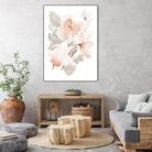 Peach Tranquil Florals II by Lanie Loreth on GIANT ART - peach floral
