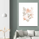 Peach Tranquil Florals II by Lanie Loreth on GIANT ART - peach floral