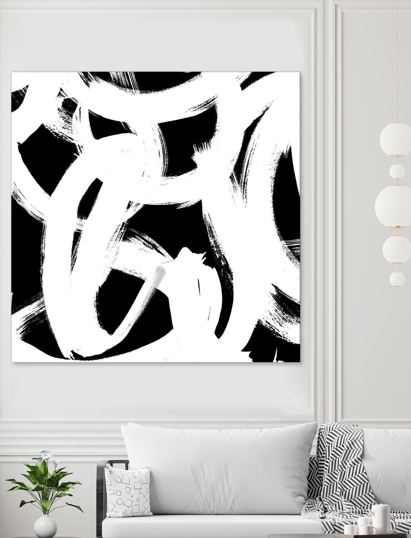 White Trails I by Emily Navas on GIANT ART - abstract 