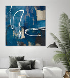 Indigo Retro by Lanie Loreth on GIANT ART - indigo abstract